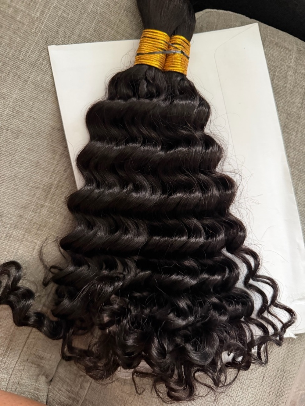 Natural Deep Wave Human Hair Bundle - Black